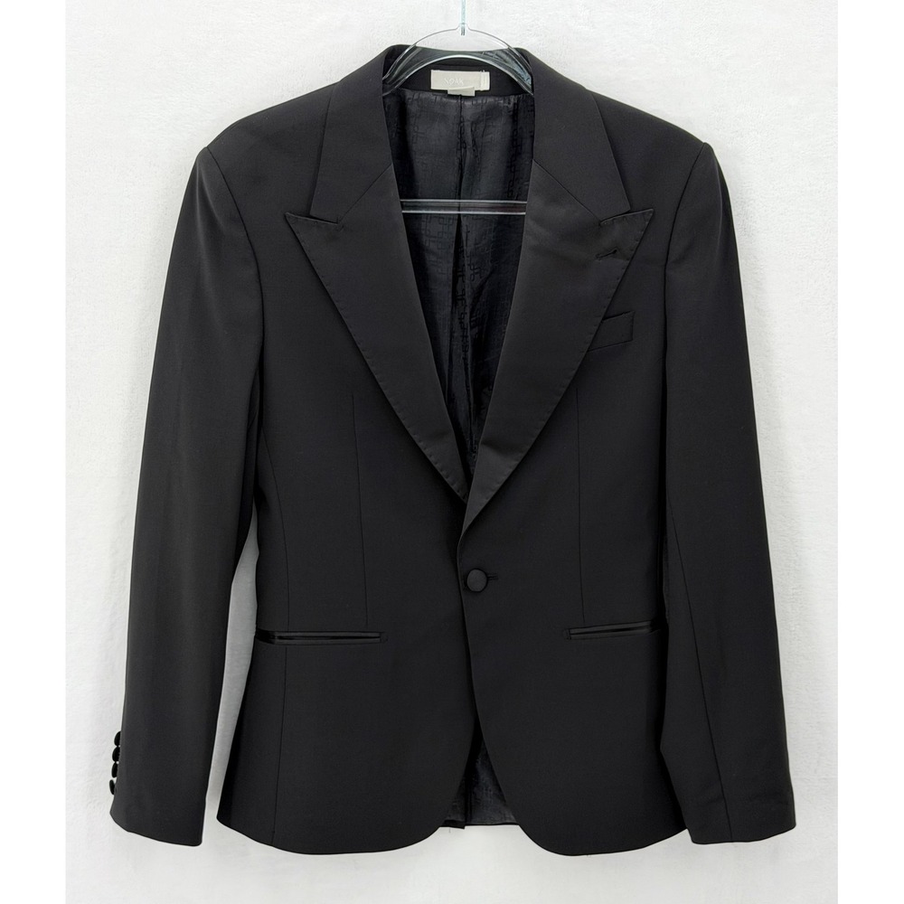Noak Blazer Mens 36S Black Tuxedo Formal Suit Jacket Wedding Prom Occasion Event